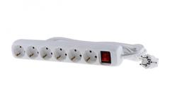 MERCODAN Schuko stikdåse med 6 udtag