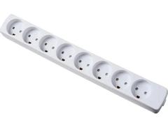 MERCODAN El-stikdåse 8 udtag m/jord