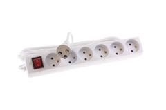 MERCODAN EL-stikdåse med 6 udtag 