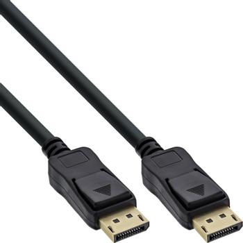 INLINE DisplayPort Kabel - schwarz - vergoldete Kontakte  (17101P)