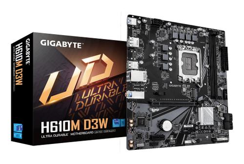 GIGABYTE Motherboard - Supports 14Th  (H610M D3W)