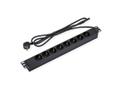 VALUE 19" 1UH, PDU 8 - way Socket,