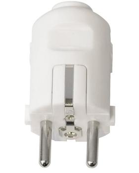 MERCODAN STIKPROP SCHUKO 16A Hvid, Lige (503800044)