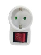 MICROCONNECT Safety socket adapter, white