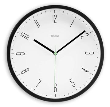 HAMA capri wall clock 25cm    black (185882)