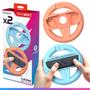 Oniverse Nintendo Switch 2 Joy-con rattstyring (oransje/blå) Gi stil og kontroll med dette fargerike 2-pakning racerratt for Switch 2 Joy-cons