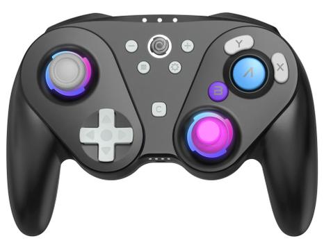 Oniverse Foenix Nintendo Switch 2 trådløs kontroller (sort) Hall-effekt-joysticker,  justerbar vibrasjon,  bakre makroknapper,  wifi-dongle,  bluetooth (ONICTR3-SWI2-BLK)