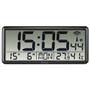 HAMA jumbo digital radio wall clock black