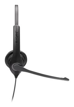 JABRA a BIZ 1100 Duo - Headset - on-ear - wired - 3.5 mm jack - black - academic - Certified for Microsoft Teams, Zoom Certified (1159-0139-EDU)