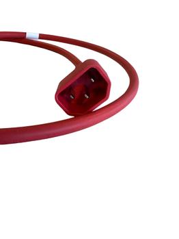 LinkIT strømkabel C15/C14 rød 1m LSZH , 3 x 1,00 mm² , H05Z1Z1-F (LI-PCC15C14-10R-LSZH)
