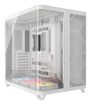 CORSAIR AIR 5400 RS-R ARGB Triple Chamber Mid-Tower PC Case, White (CC-9011319-WW)