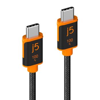 J5 CREATE USB-C 100W SYNC CHARGE CABLE (1.8 M / 5.9 FT.) CABL (JUCX25L18-N)