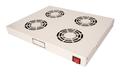 ROLINE 19" Fan Unit, with 4 Fans ON/OFF Grå