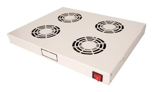 ROLINE 19" Fan Unit, with 4 Fans ON/OFF Grå (26.21.0305)
