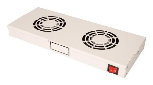 ROLINE 19" Fan Unit, with 2 Fans ON/OFF Grå (26.21.0303)