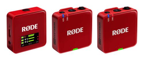 RØDE Rode Wireless GO 3 langaton mikrofonijärjestelmä,  punainen (WIGOGEN3RED)