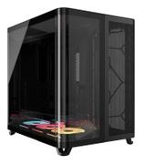 CORSAIR AIR 5400 LX-R RGB iCUE LINK Triple Chamber Mid-Tower PC Case, Black