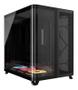 CORSAIR AIR 5400 LX-R RGB iCUE LINK Triple Chamber Mid-Tower PC Case, Black