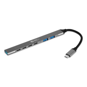 BAKKER & EIKHUIZEN Usb-C Hub 7-In-1 (3A+4C), 7  (BNECHUB3A4C)