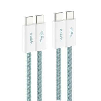 BELKIN USB-C TO USB-C Cbl 60W 2.0 BRAIDED SOFT (BBD008HQ05GR2PK)