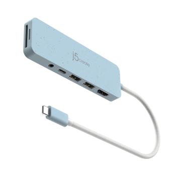 J5 CREATE ECO-FRIENDLY USB-C MULTI-PORT HUB WITH POWER DELIVERY PERP (JCD373EC-N)