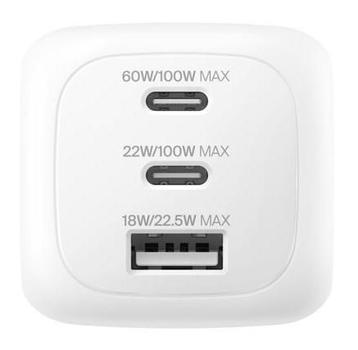 BELKIN BOOSTCHARGE 100w 2C1A Wall Chrg w (WCH016HQWH)