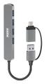 PORT DESIGNS PORT Connect - Hubb - USB-C/USB-A - 4 x SuperSpeed USB 3.0 - skrivbordsmodell