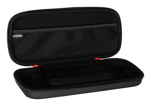 Konix Nintendo Switch 2 bæreveske (sort) Nettinglomme for tilbehør og 8 dedikerte spor for favorittspillene dine (61889000085)