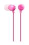 SONY IN-EAR HEADPHONE L-SHAPED STEREO MINI CLOSED DYNAMIC PINK