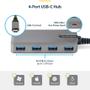 STARTECH Hubb - 4 x USB 3.2 Gen 1 + 1 x USB-C + 1 x USB-C 3.2 Gen 1 - skrivbordsmodell (5G4AC-USB-C-HUB)