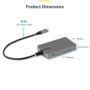 STARTECH Hubb - 4 x USB 3.2 Gen 1 + 1 x USB-C + 1 x USB-C 3.2 Gen 1 - skrivbordsmodell (5G4AC-USB-C-HUB)