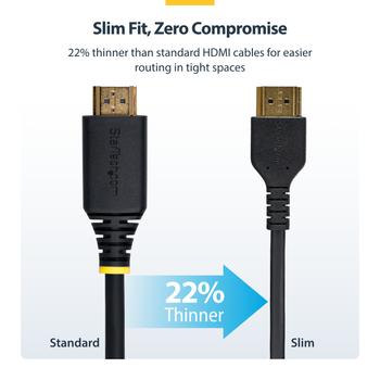 STARTECH 2M PREMIUM HIGH SPEED HDMI WITH ETHERNET - ARAMID FIBER CABL (RHDMM2MP)