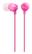 SONY MDR-EX15AP EX Series earphones with mic in-ear wired 3.5 mm jack pink