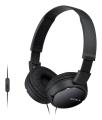 SONY MDR-ZX110AP Headphones with mic full size wired 3.5 mm jack black