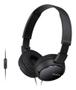 SONY MDR-ZX110AP Headphones with mic full size wired 3.5 mm jack black