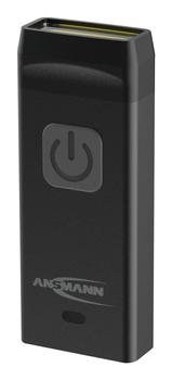 ANSMANN KL80R Sort Nøglering med lommelygte COB LED (1600-0505)