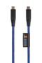 XTORM Solid Blue kevlar kabel,