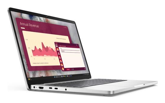 DELL Pro 14 PC14250 Intel Core Ultra 7 255U Laptop 35,6 cm (14") Full HD+ 16 GB DDR5-SDRAM 512 GB SSD Wi-Fi 6E (802.11ax) Windows 11 Pro Deutsch Platin (VN39G)