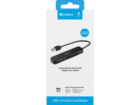 SANDBERG USB 3.0 Pocket Card Reader (134-32)