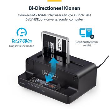 STARTECH M.2 NVME TO 2.5/3.5IN SATA DRIVE DUPLICATOR DUAL BAY STANDA ACCS (N2-M2-SSD-DUPLICATOR)