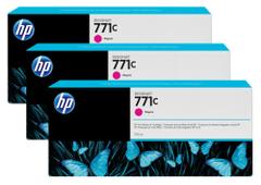 HP 771C original Ink cartridge B6Y33A magenta standard capacity 3 x 775ml 3-pack