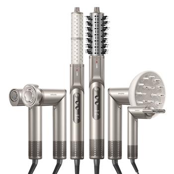 Dreame Dazzle hårføner (gull) 5-i-1 multistyler,  skånsom og effektiv, varmluftbørste,  diffuser, krølling (AZD20A)