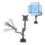 STARTECH DESK MOUNT MONITOR ARM FOR 40IN - SCREEN/ 17.6LB MECHANICAL SPRIN DESK (ARMPIVOT2)