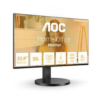 AOC 27B3CF2 27inch 1920x1080 100Hz IPS Flat H/A 110mm 65W AdaptiveSync USB HUB SPEAKERS Low Blue Light USB C HDMI 250cd/m2 (27B3CF2)