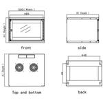 TECHLY Wall Rack Cabinet 19 6U D320  (023592)