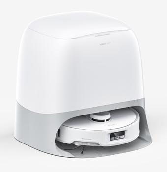 Roborock Qrevo Curv Robotstøvsuger Uttrekkbare sidebørster,  Intelligent taleassistent,  AdaptiLift understell (QRC02-00)