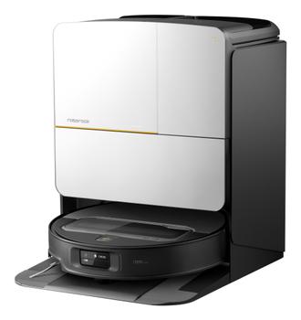 Roborock Saros Z70 Robotstøvsuger (sølv) OmniGrip mekanisk arm, Automatisk tømme- og rensestasjon,  22000Pa, AdaptiLift fo (SZ7002-00)