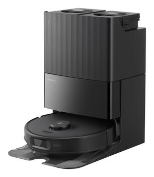 Roborock Qrevo Edge 5V1  Robotstøvsuger (sort) Automatisk tømme- og rensestasjon,  18500Pa, FlexiArm for rengjøring i hjørner (QRES52-00)