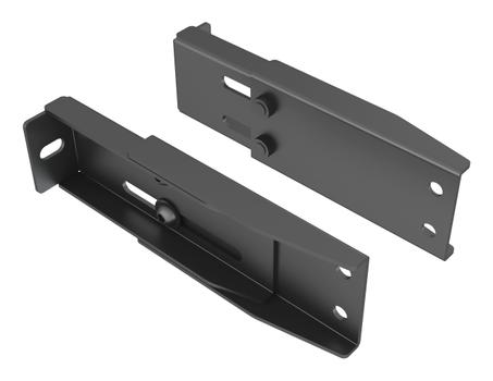 MULTIBRACKETS M Pro - Monteringskomponent (2 kolumnklämmor) - stål - svart - väggmonterbar (7340234812639)