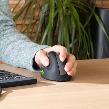 R-GO Tools R-Go Ergonomic mouse HE Break - vertikal mus - Bluetooth 5.0 - svart (RGOHEWLL)
